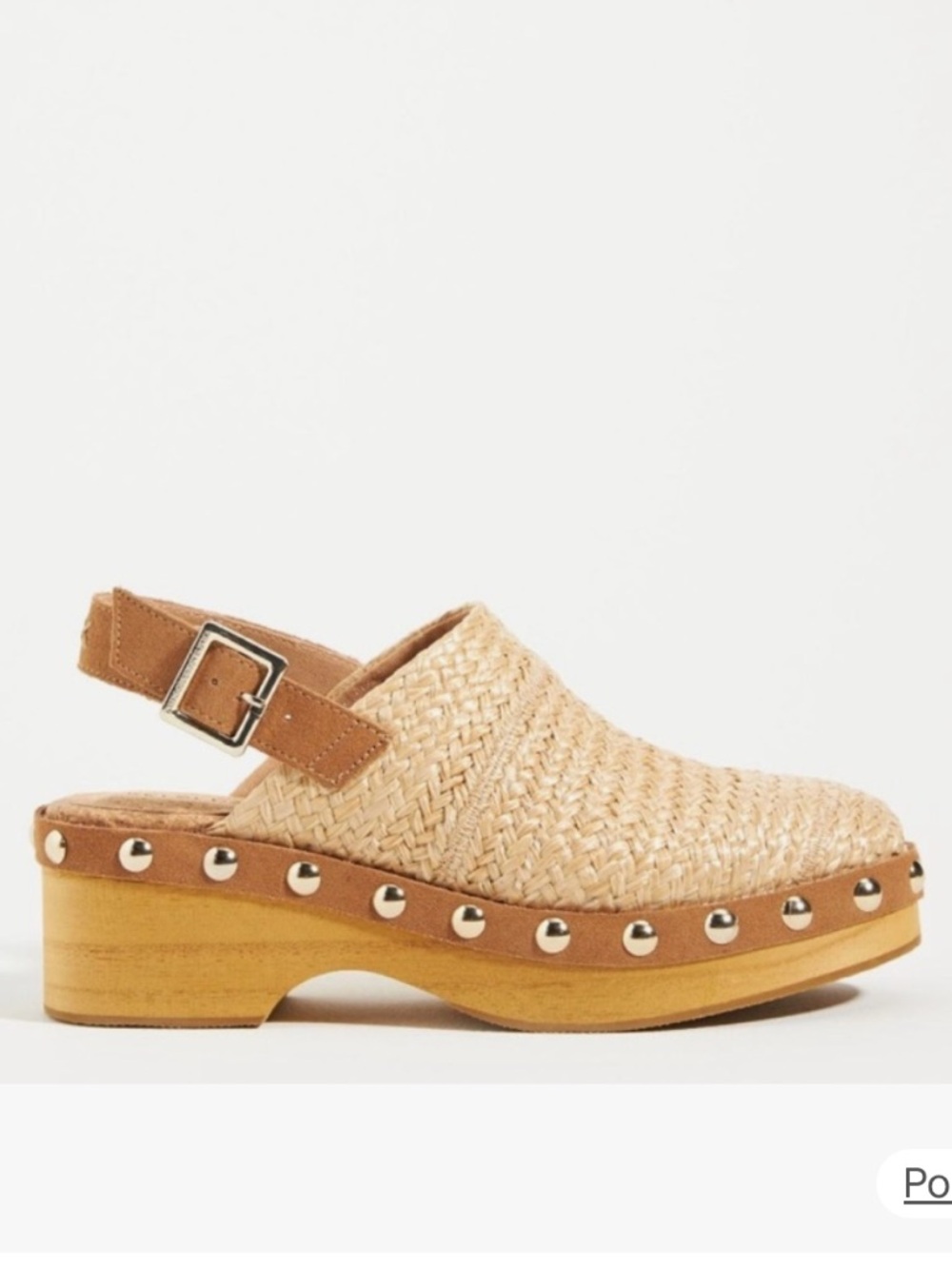 NEW Kelsi Dagger Anthropologie Warehouse Raffia Clogs Slingback Boho 70’s Sz 8.5